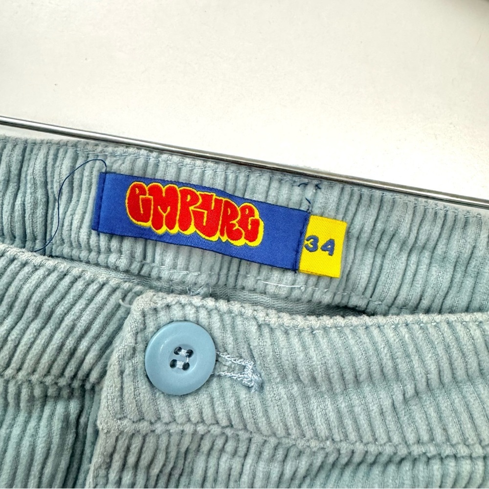 Empyre Light Blue Corduroy Cargo Skate Pants Baggy Relaxed Fit Men’s Sz 34 Y2K - Picture 11 of 16